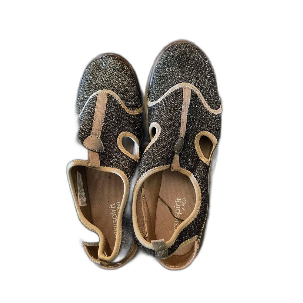 Easy Spirit e360 Rayfield Charcoal Sparkly sneakers 9 1/2